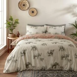 Fusion Ella Elephant Reversible Duvet Cover And Pillowcase Set 28 Fusion Ella Elephant Reversible Duvet Cover And Pillowcase Set -furn Sale Store 30916253 alt02
