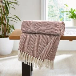 Jenson Herringbone Throw 130cm X 180cm