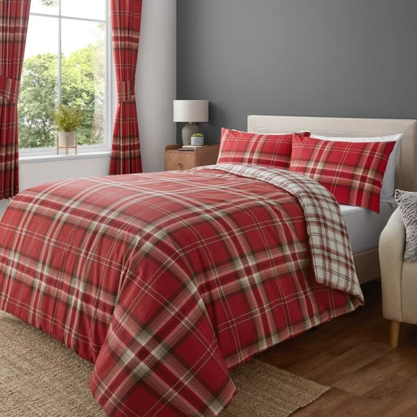 Catherine Lansfield Kelso Check Duvet Cover & Pillowcase Set 22 Catherine Lansfield Kelso Check Duvet Cover & Pillowcase Set - Image 20