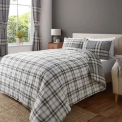 Catherine Lansfield Kelso Check Duvet Cover & Pillowcase Set 37 Catherine Lansfield Kelso Check Duvet Cover & Pillowcase Set -furn Sale Store 30918249 alt03