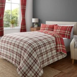 Catherine Lansfield Kelso Check Duvet Cover & Pillowcase Set 31 Catherine Lansfield Kelso Check Duvet Cover & Pillowcase Set -furn Sale Store 30918262 alt03