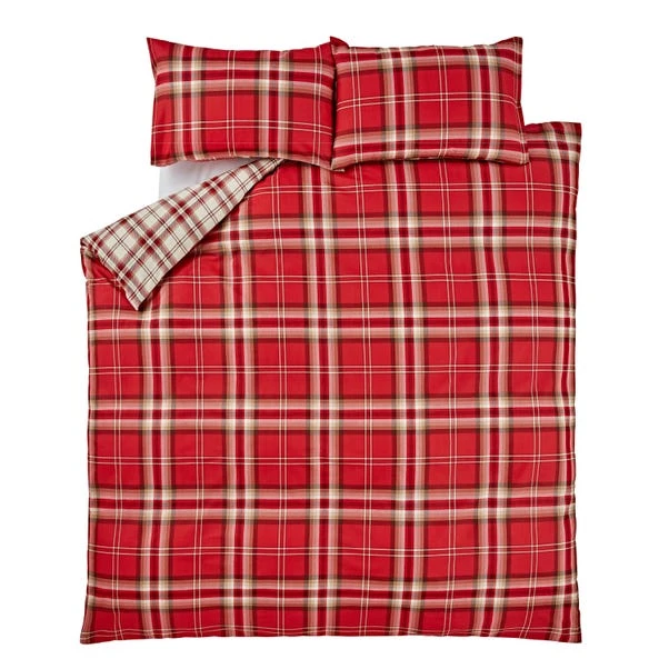 Catherine Lansfield Kelso Check Duvet Cover & Pillowcase Set 14 Catherine Lansfield Kelso Check Duvet Cover & Pillowcase Set - Image 12