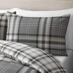 Catherine Lansfield Kelso Check Duvet Cover & Pillowcase Set 24 Catherine Lansfield Kelso Check Duvet Cover & Pillowcase Set -furn Sale Store 30918263 alt02