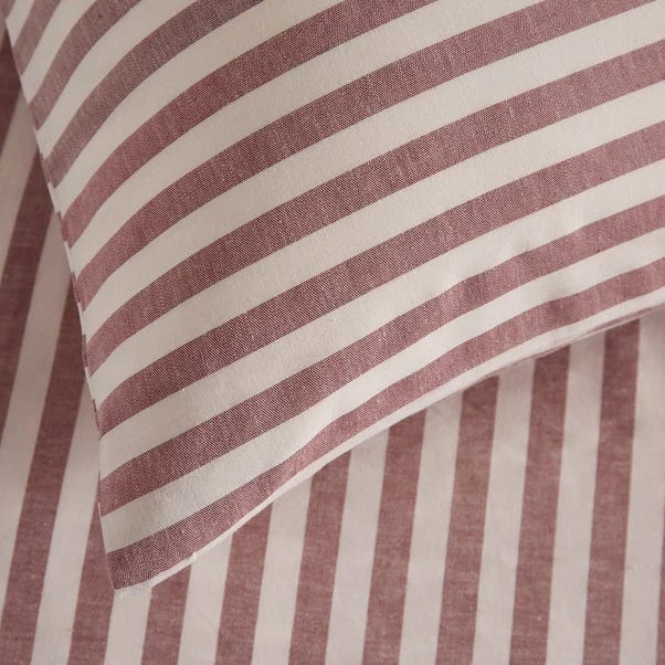 Portloe Stripe Cotton Duvet Cover & Pillowcase Set 18 Portloe Stripe Cotton Duvet Cover & Pillowcase Set - Image 16