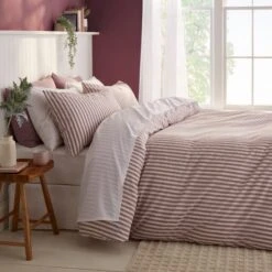 Portloe Stripe Cotton Duvet Cover & Pillowcase Set 39 Portloe Stripe Cotton Duvet Cover & Pillowcase Set -furn Sale Store 30921102 alt08