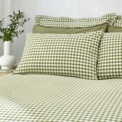 Portloe Gingham Woven Cotton Standard Pillowcase Pair