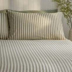 Portloe Stripe Cotton Duvet Cover & Pillowcase Set 29 Portloe Stripe Cotton Duvet Cover & Pillowcase Set -furn Sale Store 30922200 alt01