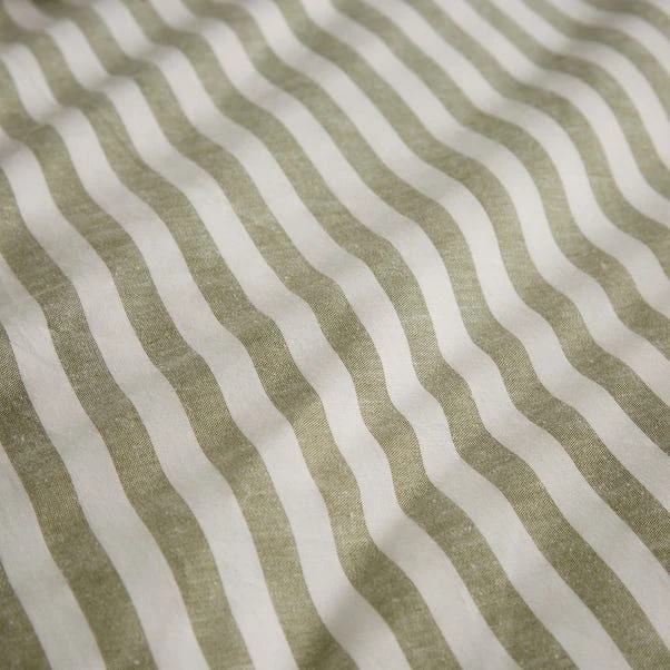 Portloe Stripe Cotton Duvet Cover & Pillowcase Set 12 Portloe Stripe Cotton Duvet Cover & Pillowcase Set - Image 10