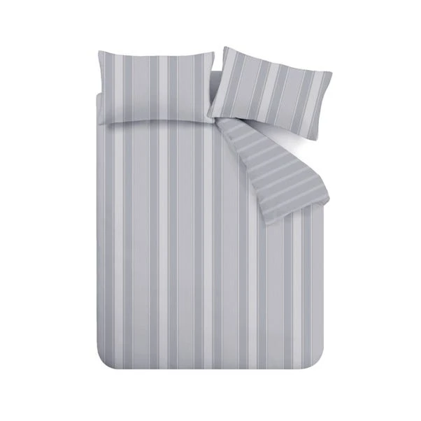 Bianca Ticking Stripe Brushed Cotton Duvet Cover And Pillowcase Set 14 Bianca Ticking Stripe Brushed Cotton Duvet Cover And Pillowcase Set - Image 12