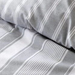Bianca Ticking Stripe Brushed Cotton Duvet Cover And Pillowcase Set 26 Bianca Ticking Stripe Brushed Cotton Duvet Cover And Pillowcase Set -furn Sale Store 30925158 alt05