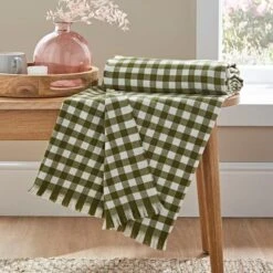 Portloe Gingham Throw 130cm X 180cm