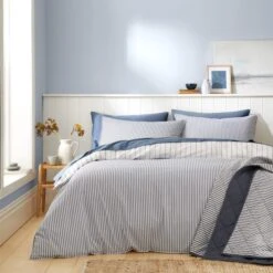 Fairford Ticking Stripe Duvet Cover & Pillowcase Set -furn Sale Store 30928289 alt08