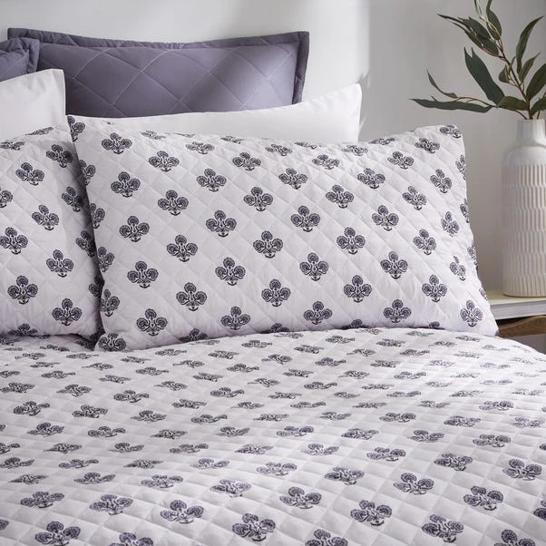 Ashwin Floral Blockprint Duvet Cover And Pillowcase Set 14 Ashwin Floral Blockprint Duvet Cover And Pillowcase Set - Image 12