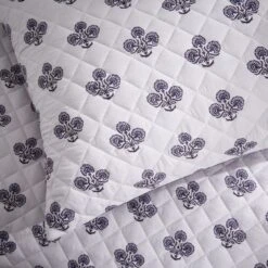 Ashwin Floral Blockprint Duvet Cover And Pillowcase Set 38 Ashwin Floral Blockprint Duvet Cover And Pillowcase Set -furn Sale Store 30928342 alt06