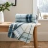 Printed Check Fleece Throw -furn Sale Store 30928609