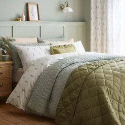 Harper Stem Floral 144 Thread Count Cotton Duvet Cover & Pillowcase Set -furn Sale Store 30929286 alt08