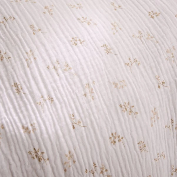 Cotton Muslin Sprig Floral Duvet Cover & Pillowcase Set 15 Cotton Muslin Sprig Floral Duvet Cover & Pillowcase Set - Image 13