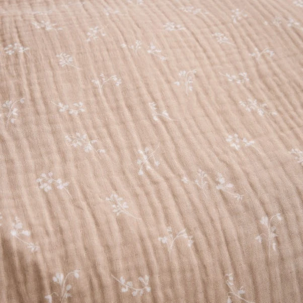 Cotton Muslin Sprig Floral Duvet Cover & Pillowcase Set 16 Cotton Muslin Sprig Floral Duvet Cover & Pillowcase Set - Image 14