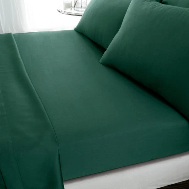 Hotel 230 Thread Count 100% Cotton Sateen Fitted Sheet 9 Hotel 230 Thread Count 100% Cotton Sateen Fitted Sheet - Image 7