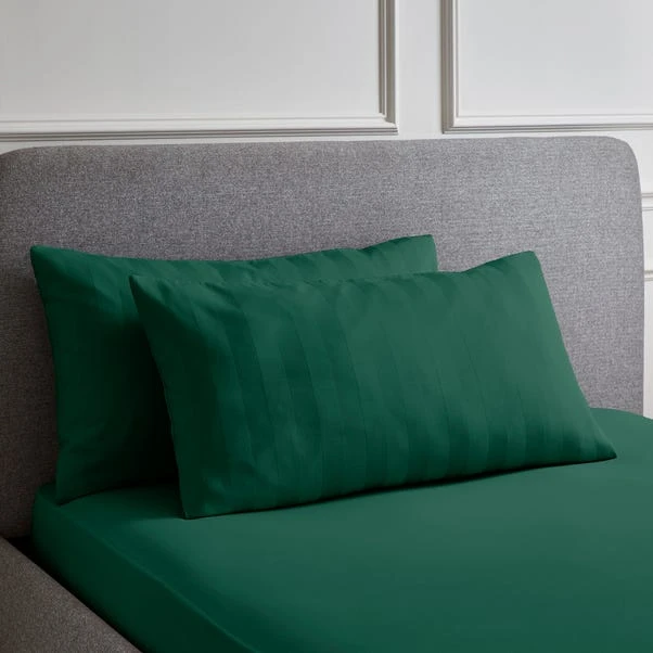 Hotel 230 Thread Count Sateen Stripe Large Standard Pillowcase Pair 5 Hotel 230 Thread Count Sateen Stripe Large Standard Pillowcase Pair - Image 3