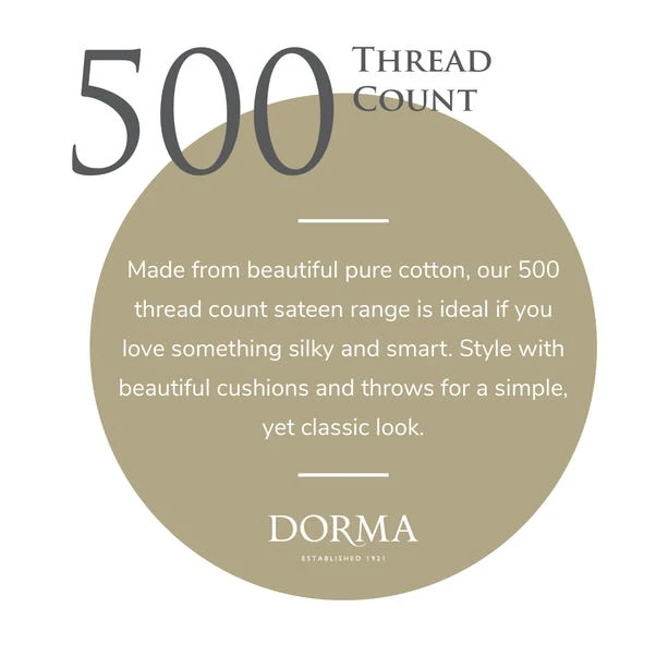 Dorma Luxurious & Silky 500 Thread Count Cotton Sateen Oxford Pillowcase 7 Dorma Luxurious & Silky 500 Thread Count Cotton Sateen Oxford Pillowcase - Image 5