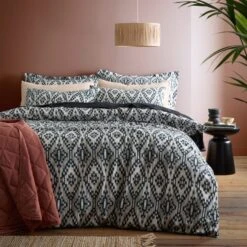 Syrah Ikat 100% Cotton Duvet Cover And Pillowcase Set 26 Syrah Ikat 100% Cotton Duvet Cover And Pillowcase Set -furn Sale Store 30931779 alt07