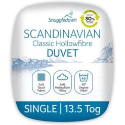 Snuggledown Scandinavian Hollowfibre 13.5 Tog Winter Duvet 18 Snuggledown Scandinavian Hollowfibre 13.5 Tog Winter Duvet -furn Sale Store 30934443 alt01