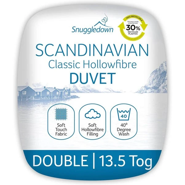 Snuggledown Scandinavian Hollowfibre 13.5 Tog Winter Duvet 7 Snuggledown Scandinavian Hollowfibre 13.5 Tog Winter Duvet - Image 5
