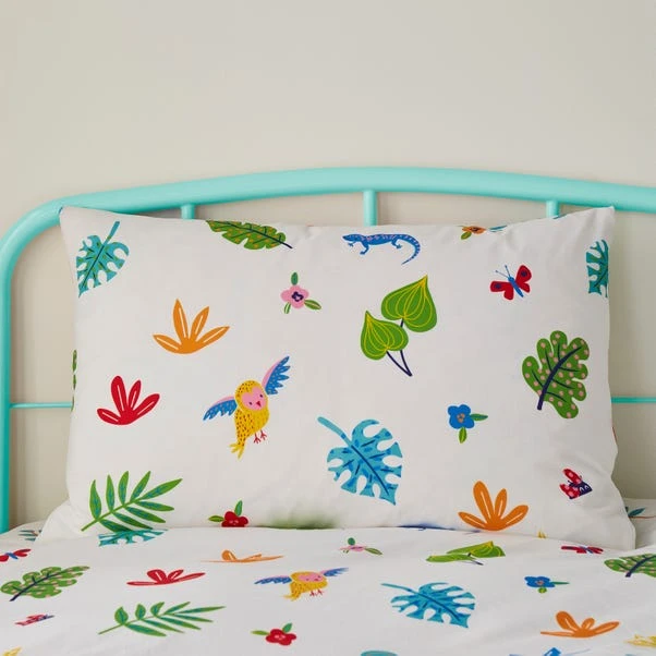 Bright Animals 100% Cotton Reversible Duvet Cover And Pillowcase Set 16 Bright Animals 100% Cotton Reversible Duvet Cover And Pillowcase Set - Image 14