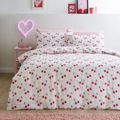 Cherries Duvet Cover And Pillowcase Set -furn Sale Store 30937384