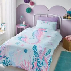 Magical Mermaid Reversible Duvet Cover And Pillowcase Set -furn Sale Store 30937718