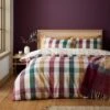 Catherine Lansfield Autumn Check Duvet Cover And Pillowcase Set -furn Sale Store 30942951