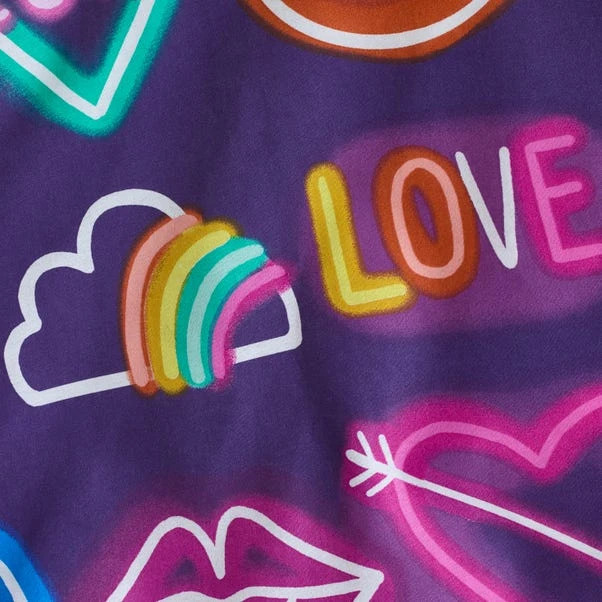 Neon Reversible Duvet Cover And Pillowcase Set 13 Neon Reversible Duvet Cover And Pillowcase Set - Image 11