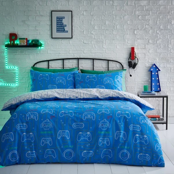Gamer Reversible Duvet Cover And Pillowcase Set 6 Gamer Reversible Duvet Cover And Pillowcase Set - Image 4