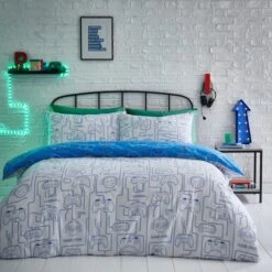 Gamer Reversible Duvet Cover And Pillowcase Set 12 Gamer Reversible Duvet Cover And Pillowcase Set -furn Sale Store 30945421 alt02