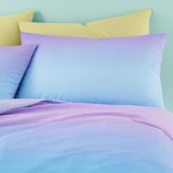 Bright Rainbow Ombre Reversible Duvet Cover And Pillowcase Set -furn Sale Store 30945436 alt01