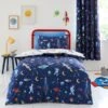 Space 100% Cotton Reversible Duvet Cover And Pillowcase Set 2 Space 100% Cotton Reversible Duvet Cover And Pillowcase Set -furn Sale Store 30957242