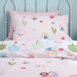 Toadstool Fairies Reversible Polycotton Duvet Cover & Pillowcase Set -furn Sale Store 30957243 alt03