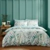 Palm House Fern 180 Thread Count Cotton Sateen Duvet Cover & Pillowcase Set 1 Palm House Fern 180 Thread Count Cotton Sateen Duvet Cover & Pillowcase Set -furn Sale Store 30957843