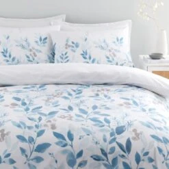 Abeny Leaves Cotton TENCEL™ Duvet Cover & Pillowcase Set 28 Abeny Leaves Cotton TENCEL™ Duvet Cover & Pillowcase Set -furn Sale Store 30962732 alt01
