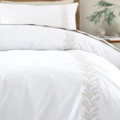 Bianca Embroidery Leaf Duvet Cover And Pillowcase Set 35 Bianca Embroidery Leaf Duvet Cover And Pillowcase Set -furn Sale Store 30962999 alt05