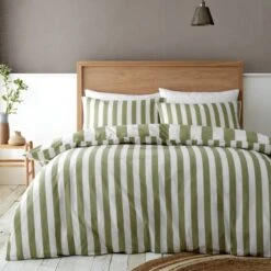 Catherine Lansfield Cove Stripe Duvet Cover And Pillowcase Set -furn Sale Store 30963038 alt02