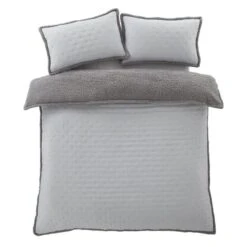 Catherine Lansfield Cosy Nori Soft Sherpa Duvet Cover And Pillowcase Set 32 Catherine Lansfield Cosy Nori Soft Sherpa Duvet Cover And Pillowcase Set -furn Sale Store 30963040 alt06