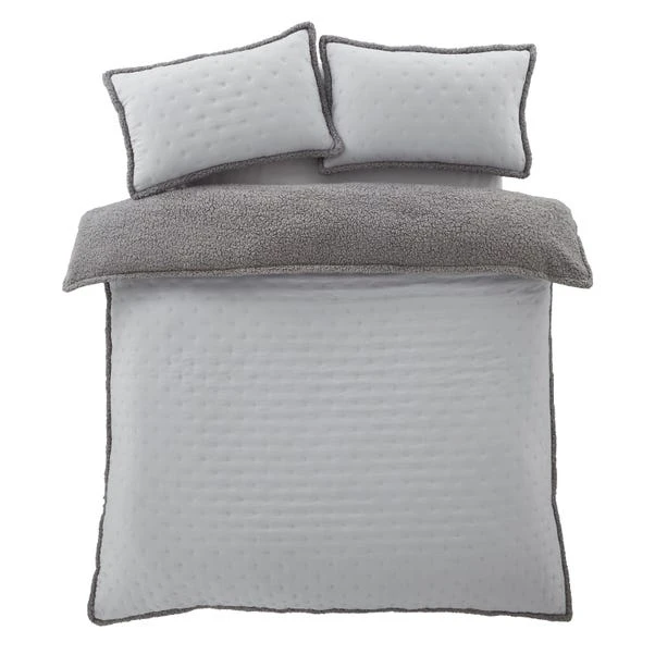 Catherine Lansfield Cosy Nori Soft Sherpa Duvet Cover And Pillowcase Set 13 Catherine Lansfield Cosy Nori Soft Sherpa Duvet Cover And Pillowcase Set - Image 11