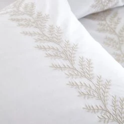 Bianca Embroidery Leaf Duvet Cover And Pillowcase Set 24 Bianca Embroidery Leaf Duvet Cover And Pillowcase Set -furn Sale Store 30963092 alt04