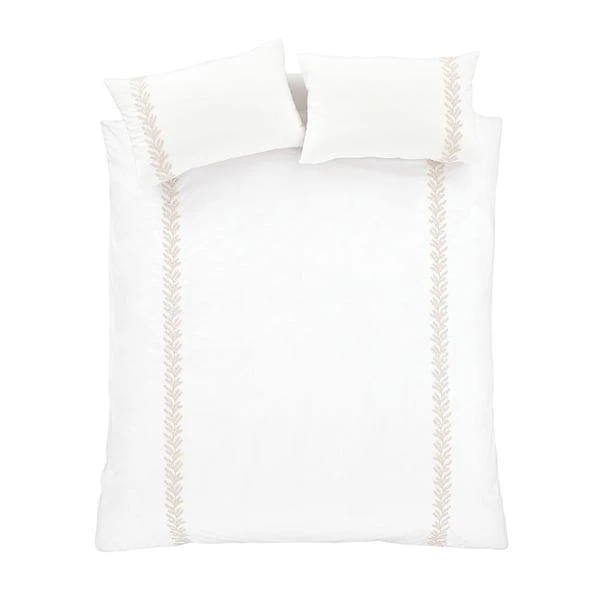 Bianca Embroidery Leaf Duvet Cover And Pillowcase Set 7 Bianca Embroidery Leaf Duvet Cover And Pillowcase Set - Image 5