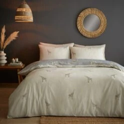 Milo Giraffe Polycotton Duvet Cover & Pillowcase Set 24 Milo Giraffe Polycotton Duvet Cover & Pillowcase Set -furn Sale Store 30964148 alt02