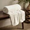 Cosy Ribbed Throw 130cm X 170cm -furn Sale Store 30966094