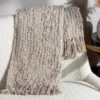 Arvo Boucle Polycotton Yarn Throw 130cm X 180cm -furn Sale Store 30974291