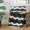 Sassy B Waves Monochrome Throw 200cm X 240cm 1 Sassy B Waves Monochrome Throw 200cm X 240cm -furn Sale Store 30976389